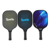 Factory Colorful Carbon fiber / Glass fiber with PP Honeycomb Pickleball Paddle